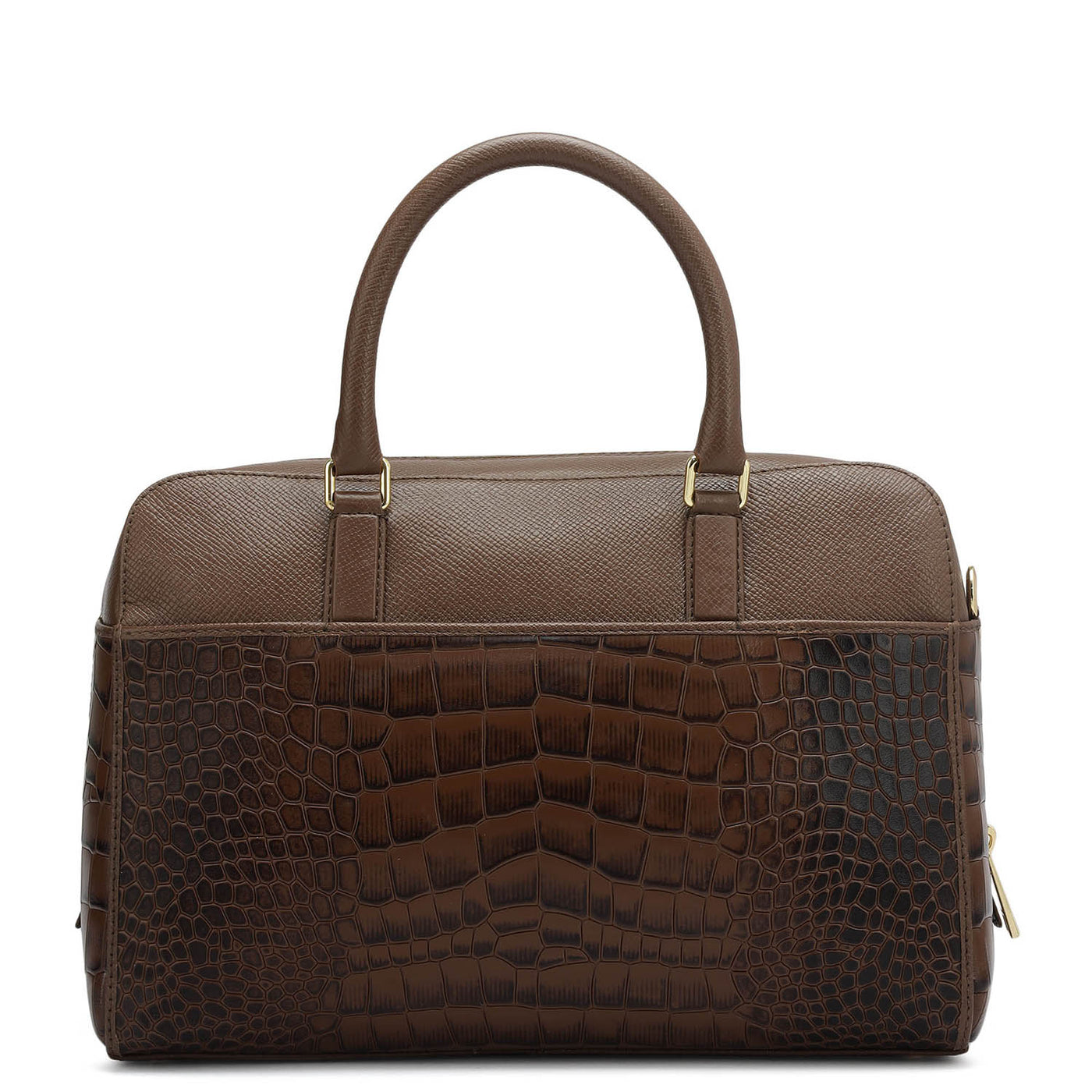 Medium Croco Franzy Leather Satchel - Date