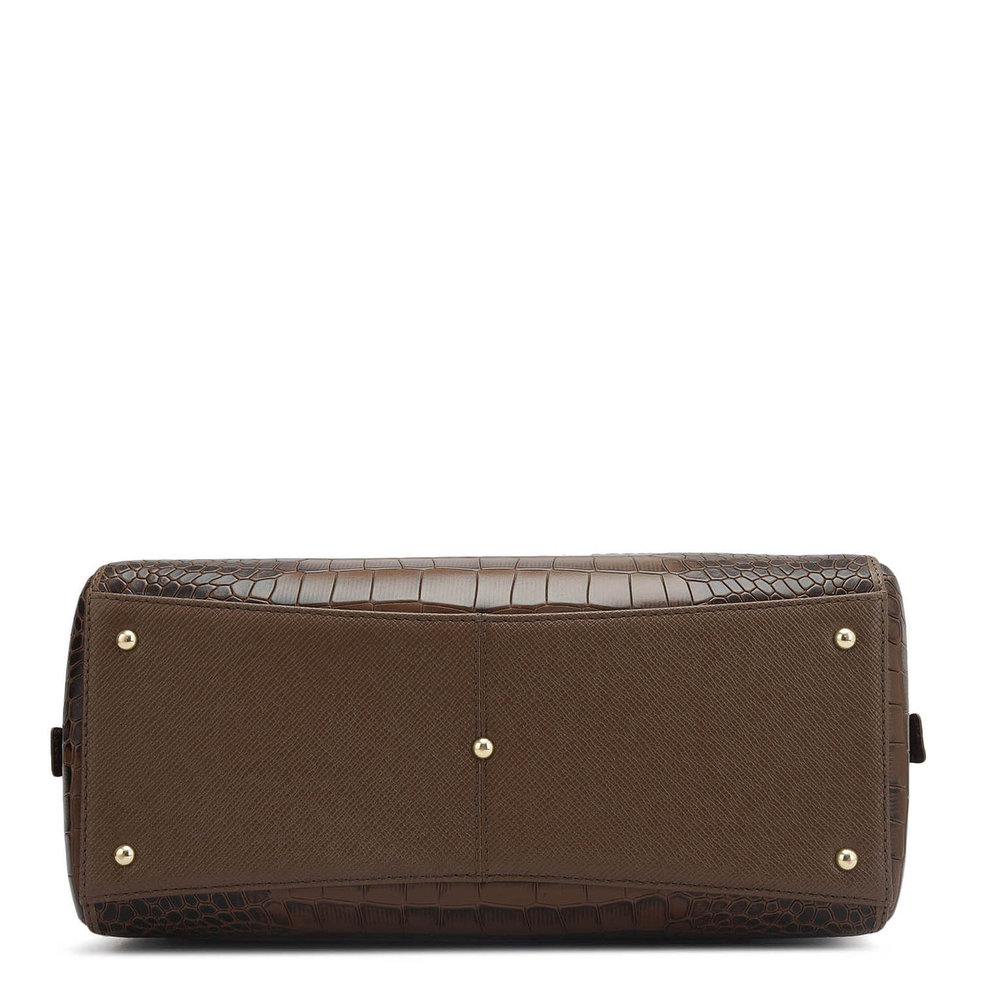 Medium Croco Franzy Leather Satchel - Date