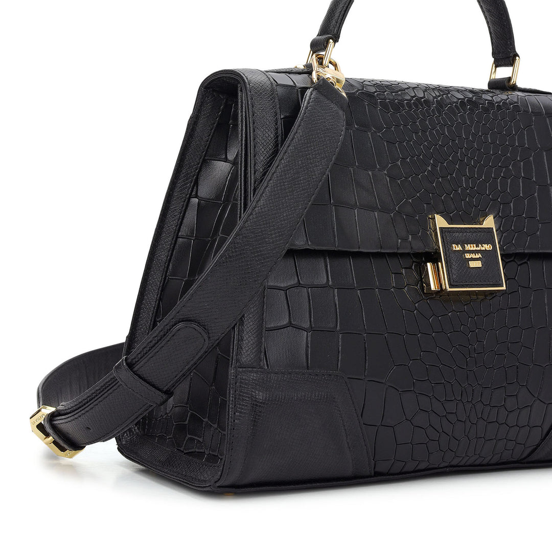 Classic Top Handle Bag (S) - Black