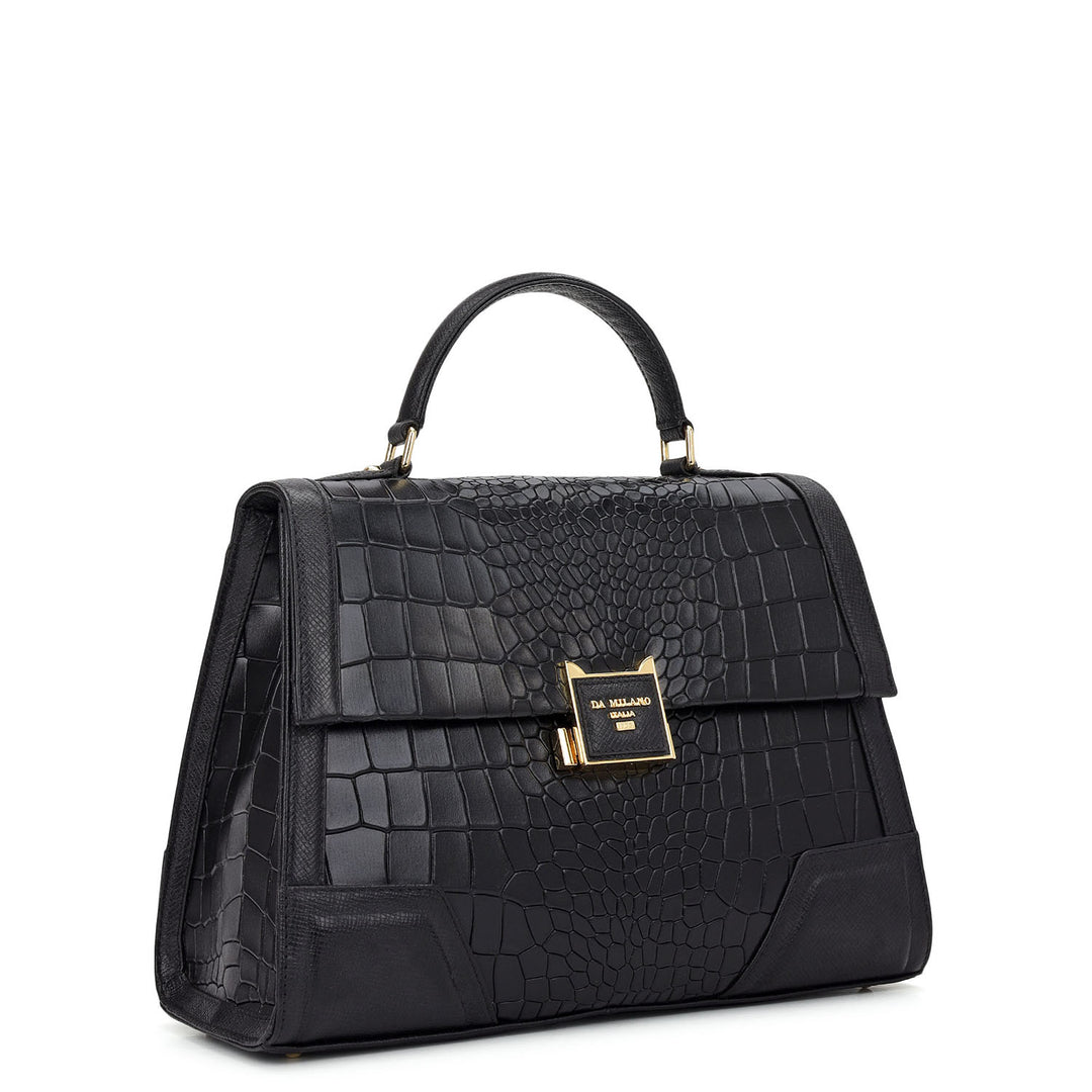 Classic Top Handle Bag (S) - Black