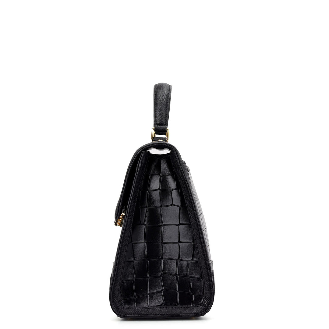 Classic Top Handle Bag (S) - Black