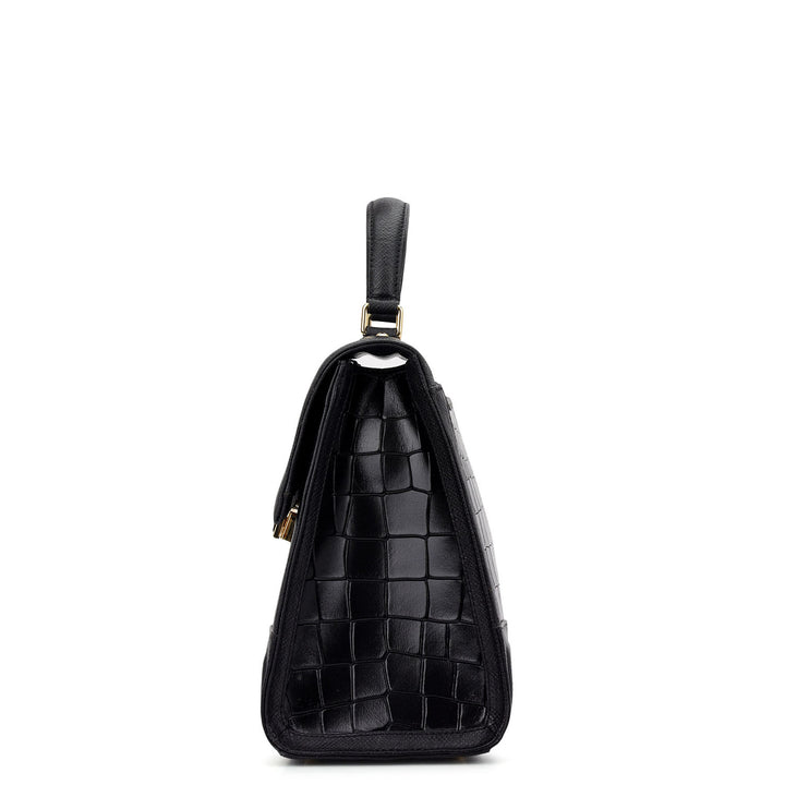 Classic Top Handle Bag (S) - Black