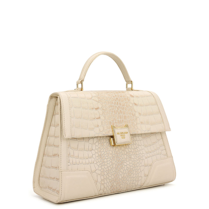 Classic Top Handle Bag (S) - Marshmallow