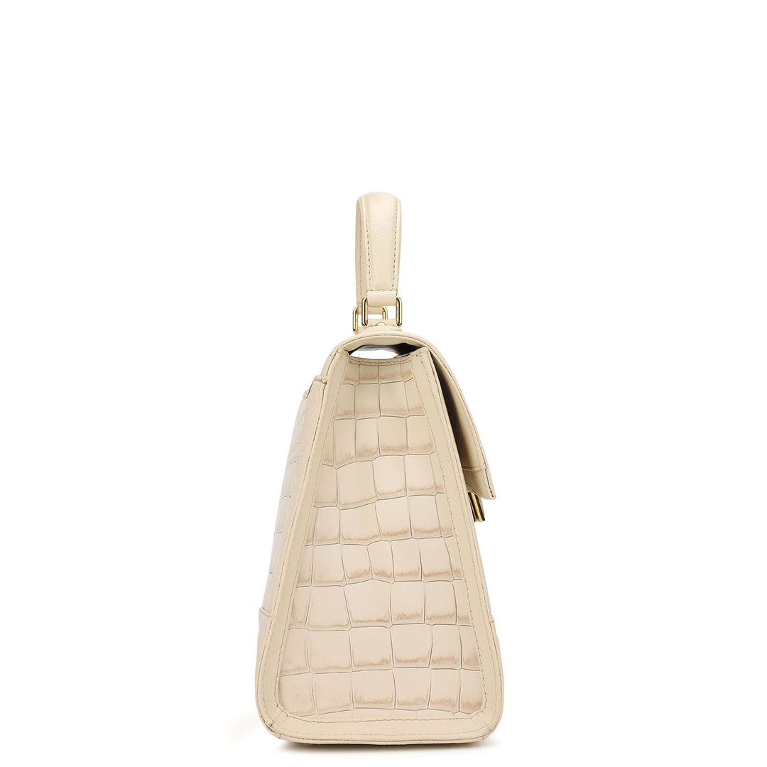 Classic Top Handle Bag (S) - Marshmallow
