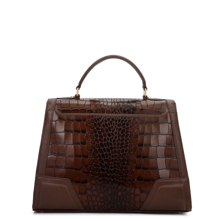 Classic Top Handle Bag (S) - Walnut