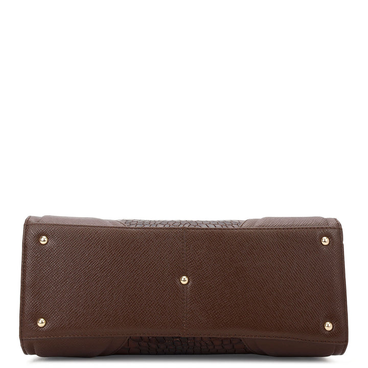 Classic Top Handle Bag (S) - Walnut