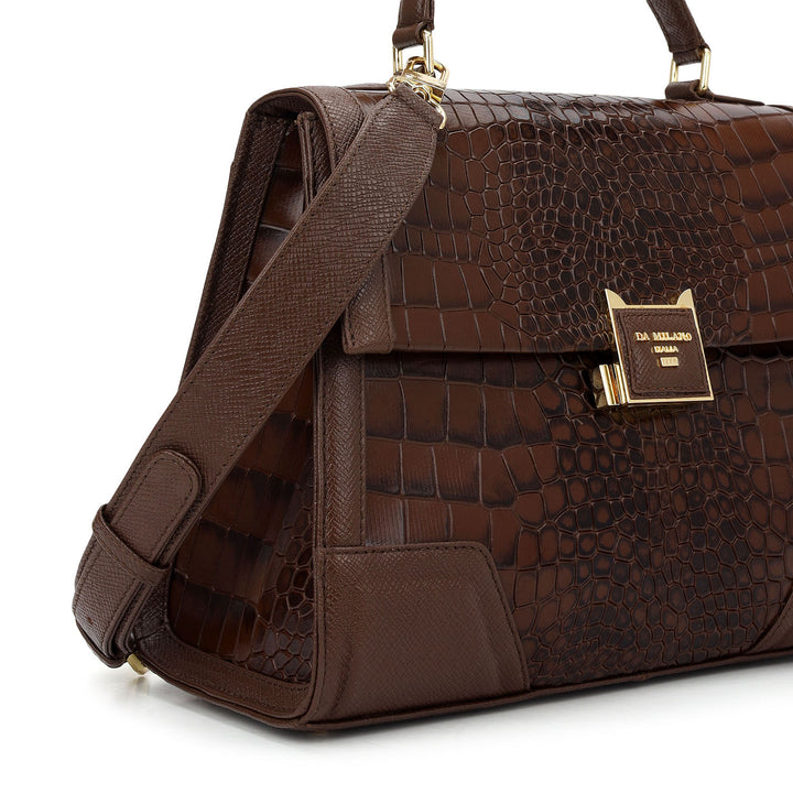 Classic Top Handle Bag (S) - Walnut