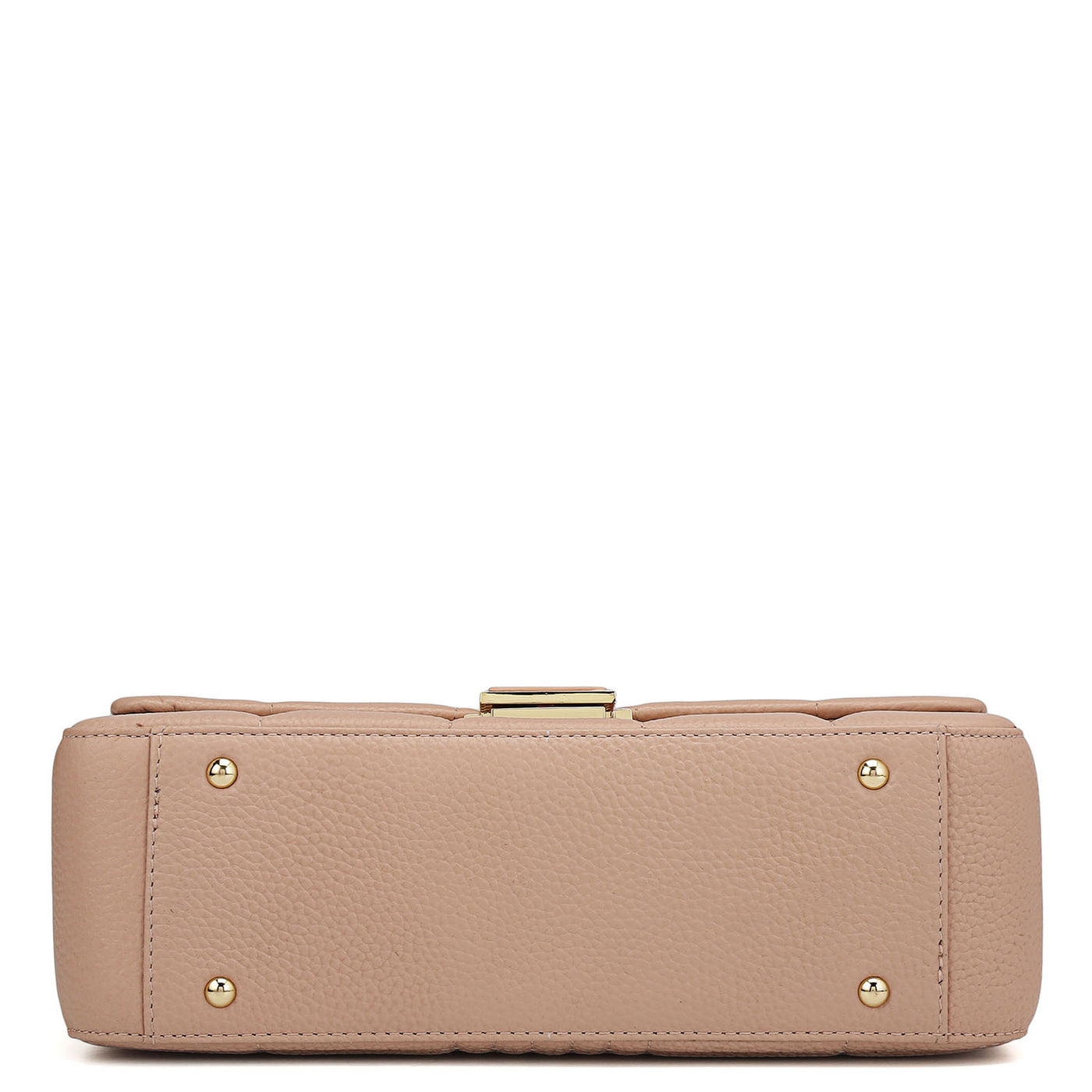 Medium Wax Stripe Leather Shoulder Bag - Feather