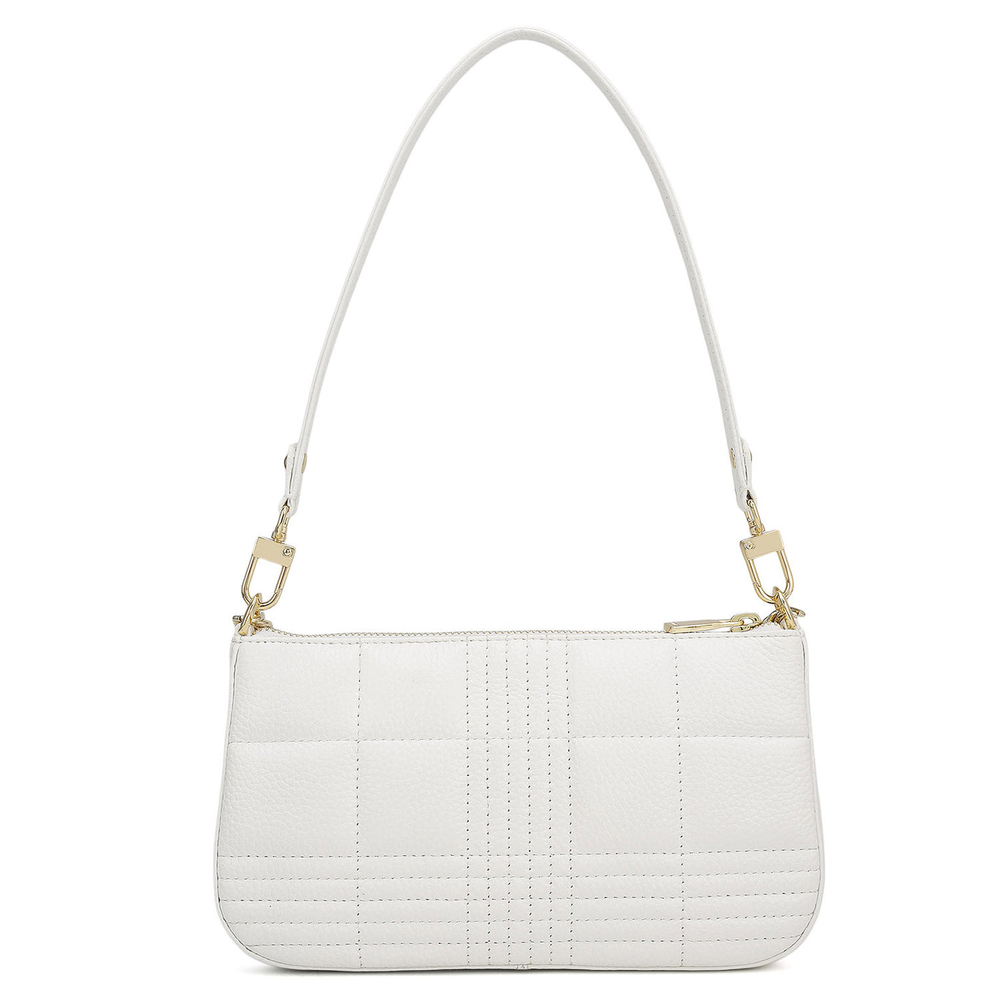 Small Wax Stripe Leather Shoulder Bag - Purity