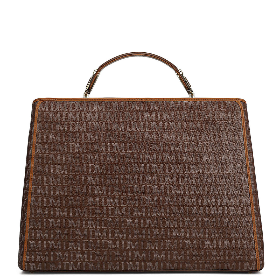 Medium Monogram Leather Book Tote   - Date