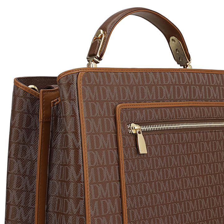 Medium Monogram Leather Book Tote   - Date