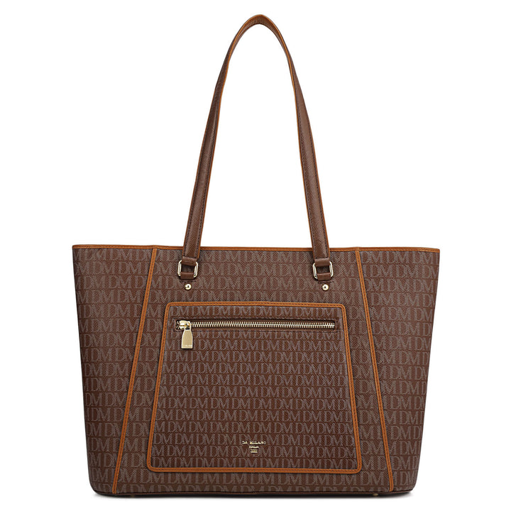Large Monogram Leather Tote - Date
