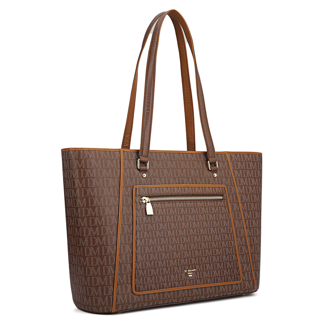 Large Monogram Leather Tote - Date
