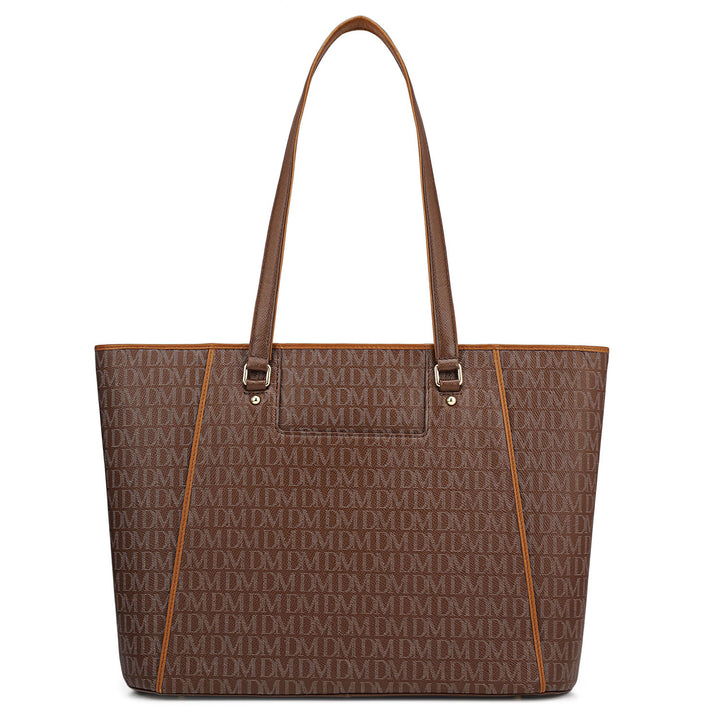 Large Monogram Leather Tote - Date