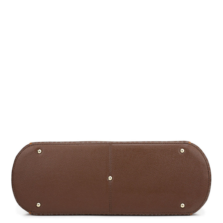 Large Monogram Leather Tote - Date
