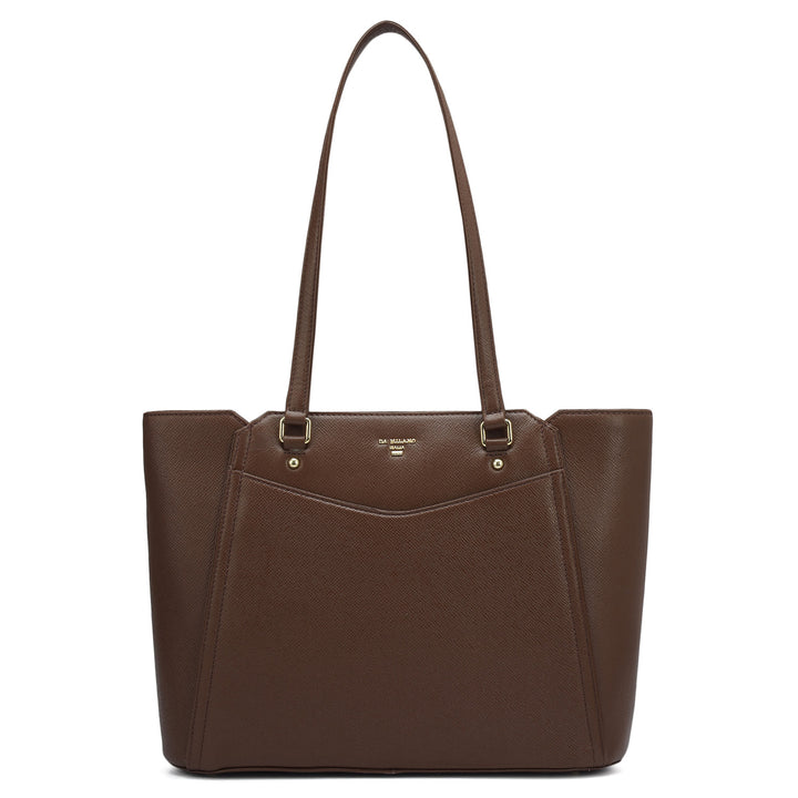 Small Franzy Leather Tote - Date