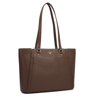 Small Franzy Leather Tote - Date