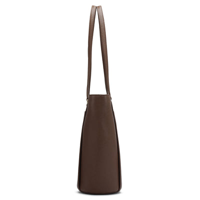Small Franzy Leather Tote - Date