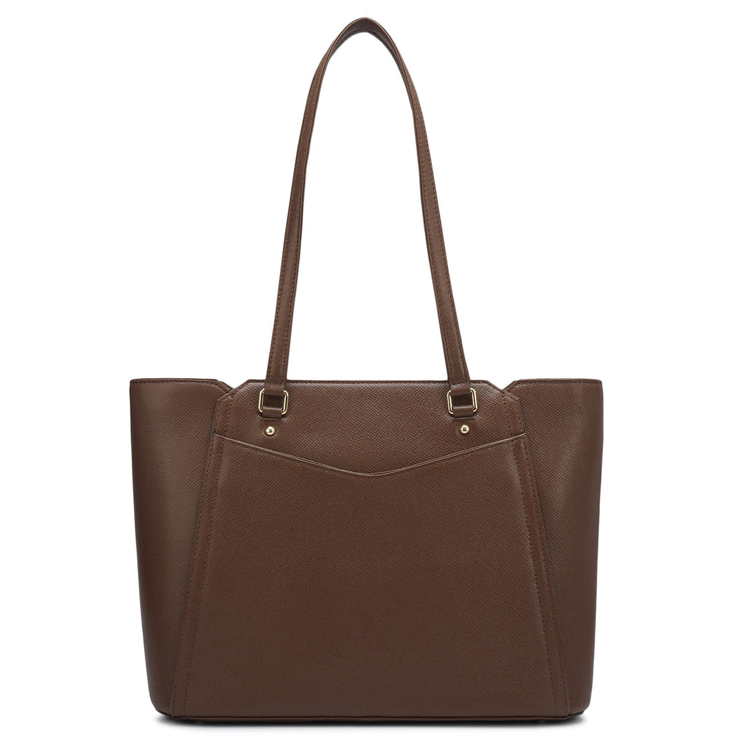 Small Franzy Leather Tote - Date