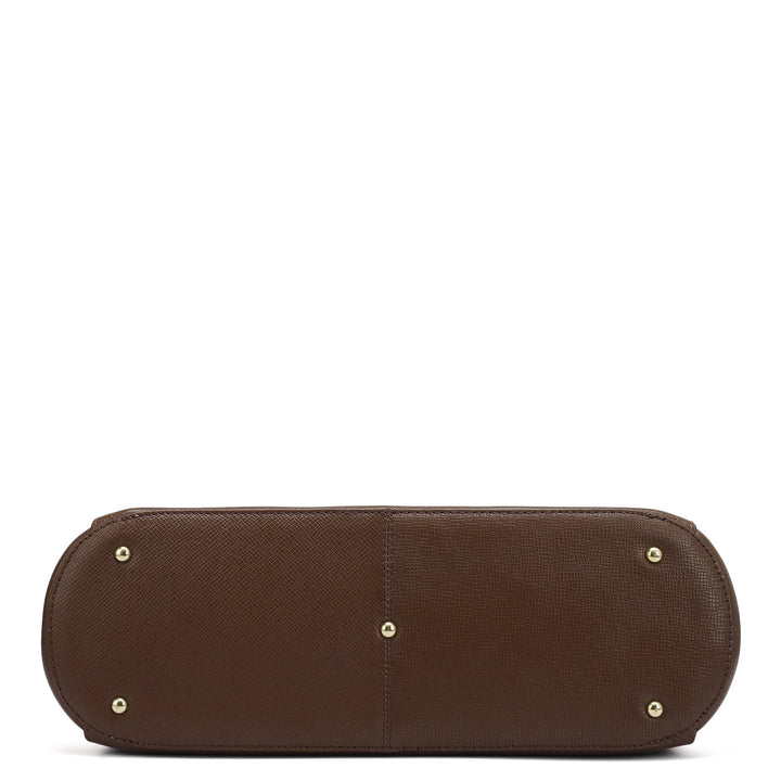 Small Franzy Leather Tote - Date