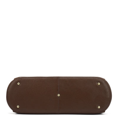 Small Franzy Leather Tote - Date