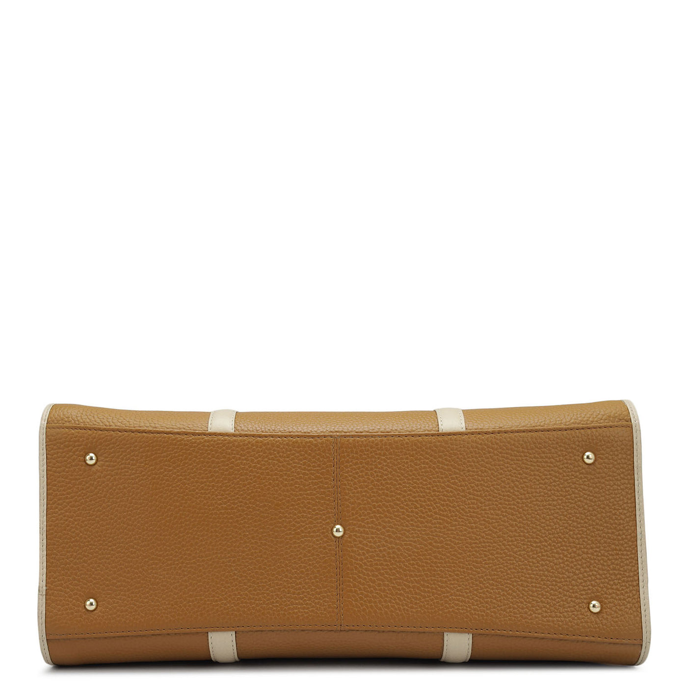 Large  Wax Leather Satchel - Caramel