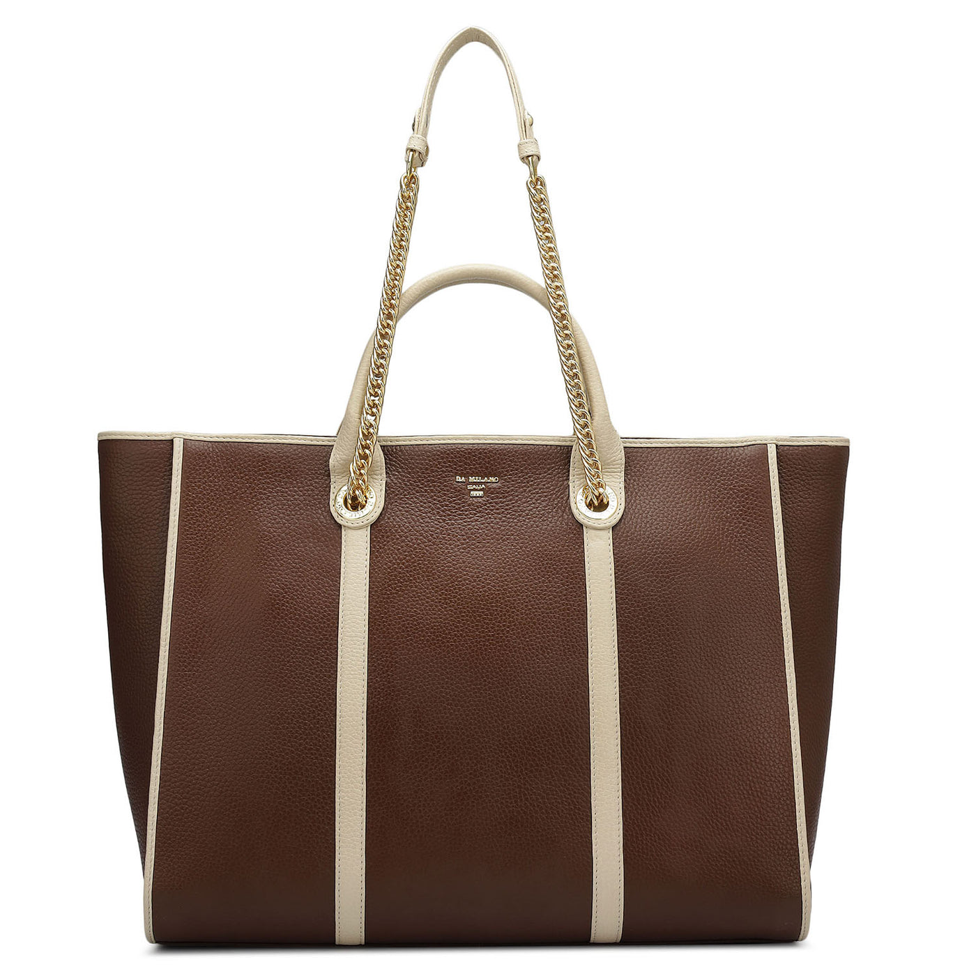 Large Wax Leather Satchel - Espresso