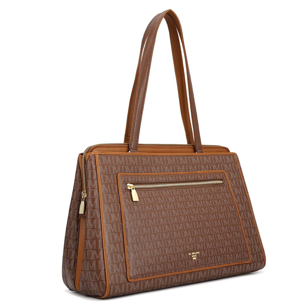 Medium Monogram Leather Shoulder Bag - Date