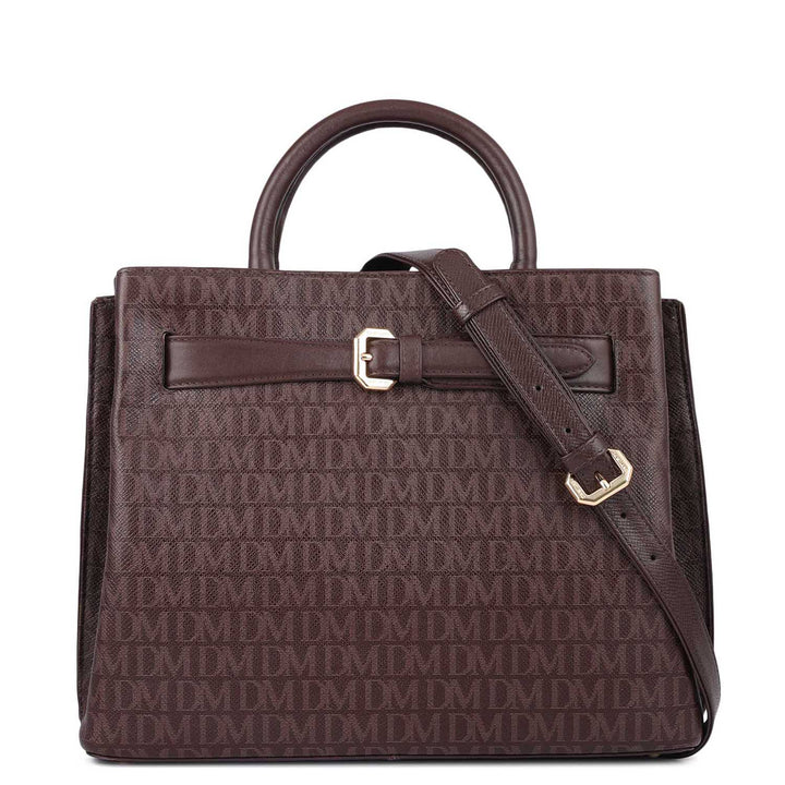 Medium Monogram Leather Satchel - Date