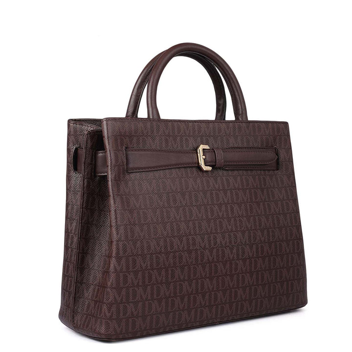 Medium Monogram Leather Satchel - Date
