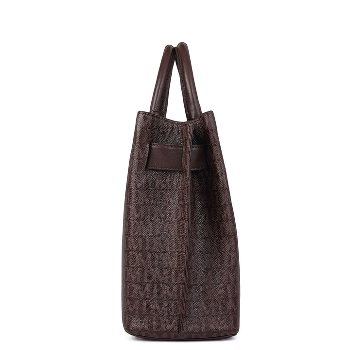 Medium Monogram Leather Satchel - Date