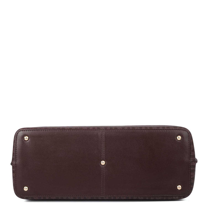 Medium Monogram Leather Satchel - Date