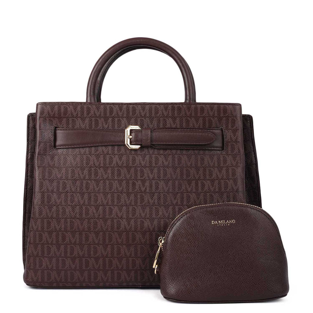 Medium Monogram Leather Satchel - Date