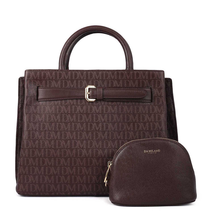 Medium Monogram Leather Satchel - Date