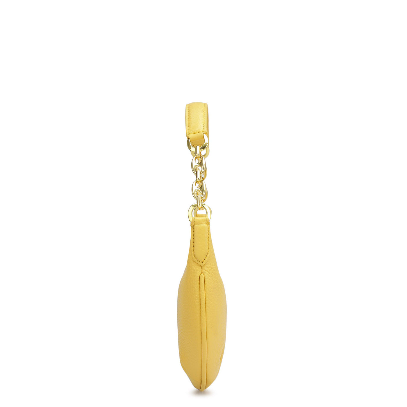 Small Wax Leather Baguette  - Mimosa