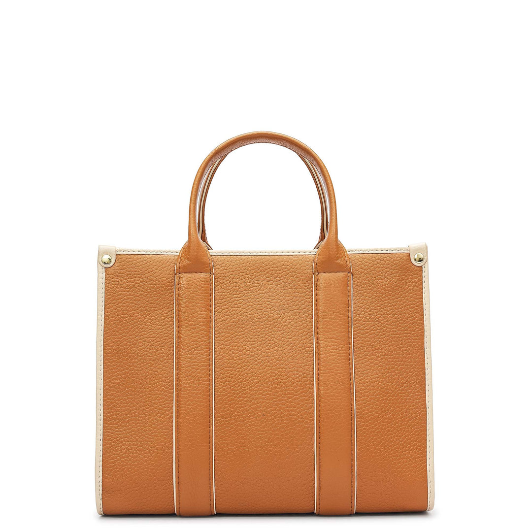 Zoe Small Book Tote - Caramel