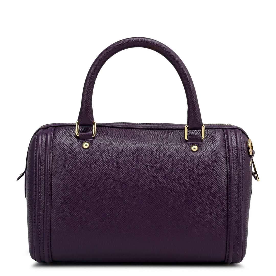 Petite Mosaic Franzy Leather Satchel - Grapevine & Frost