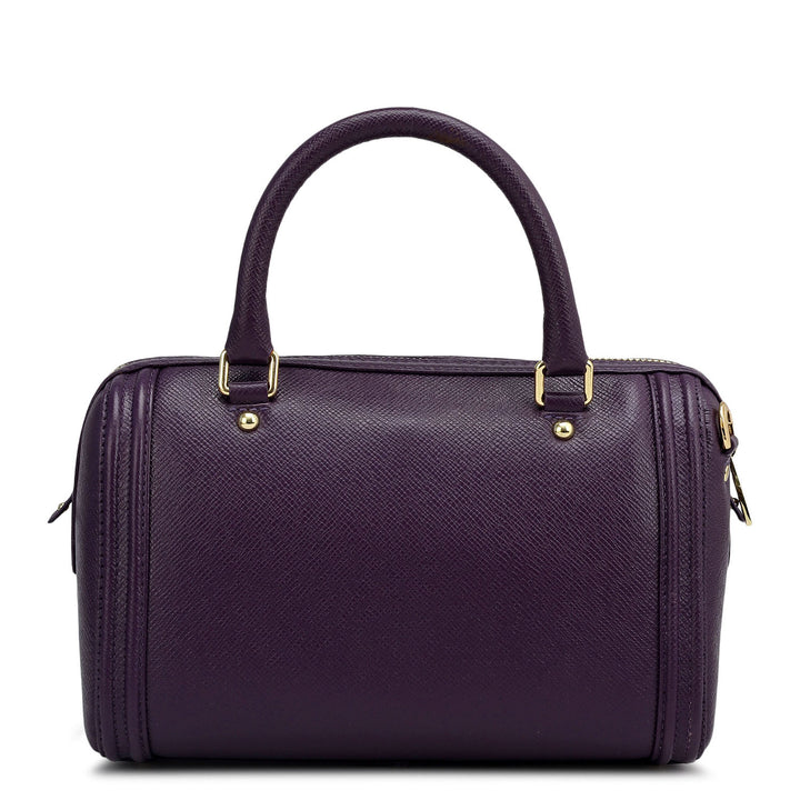 Petite Mosaic Franzy Leather Satchel - Grapevine & Frost