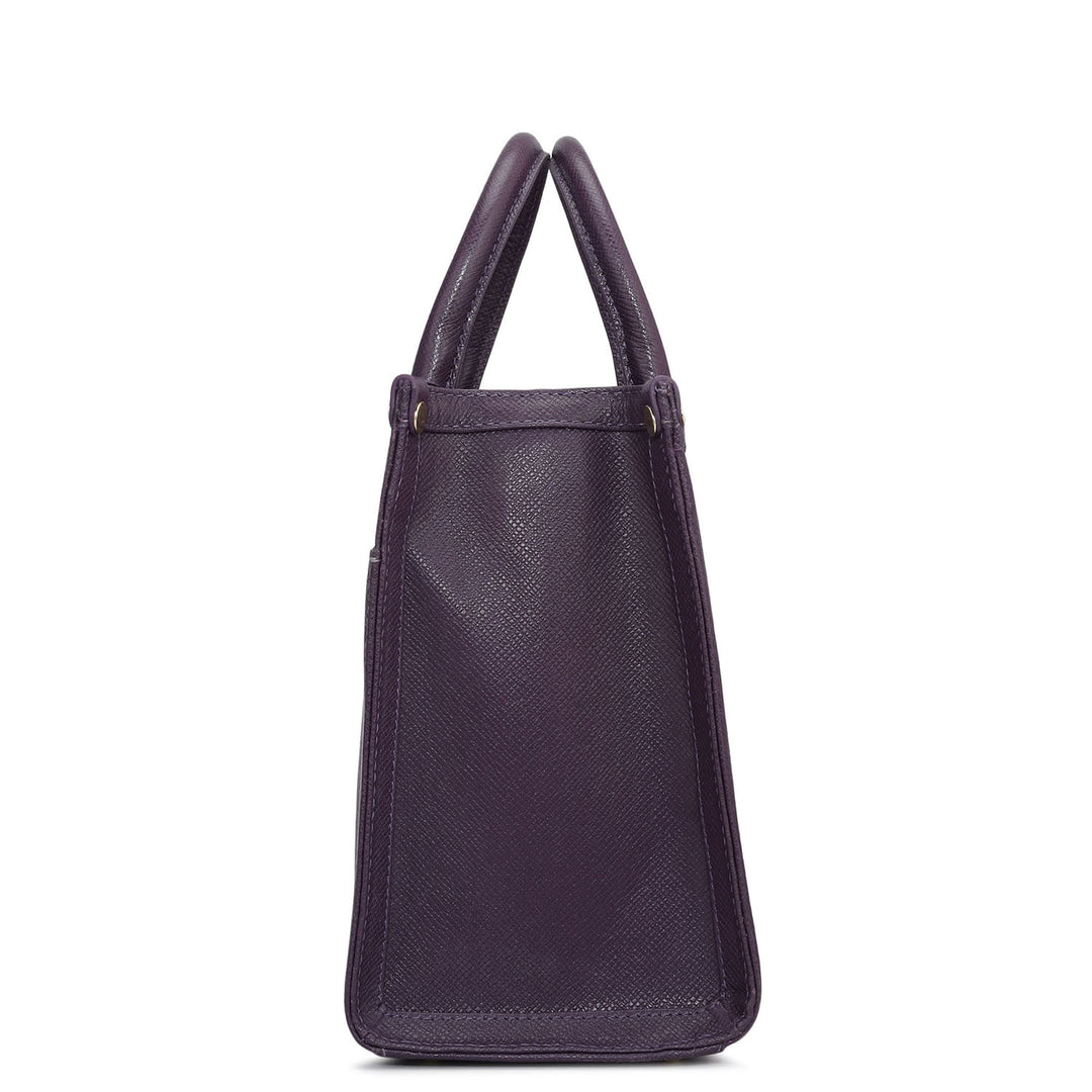 Modern Mosaic Franzy Leather Tote - Grapevine & Frost