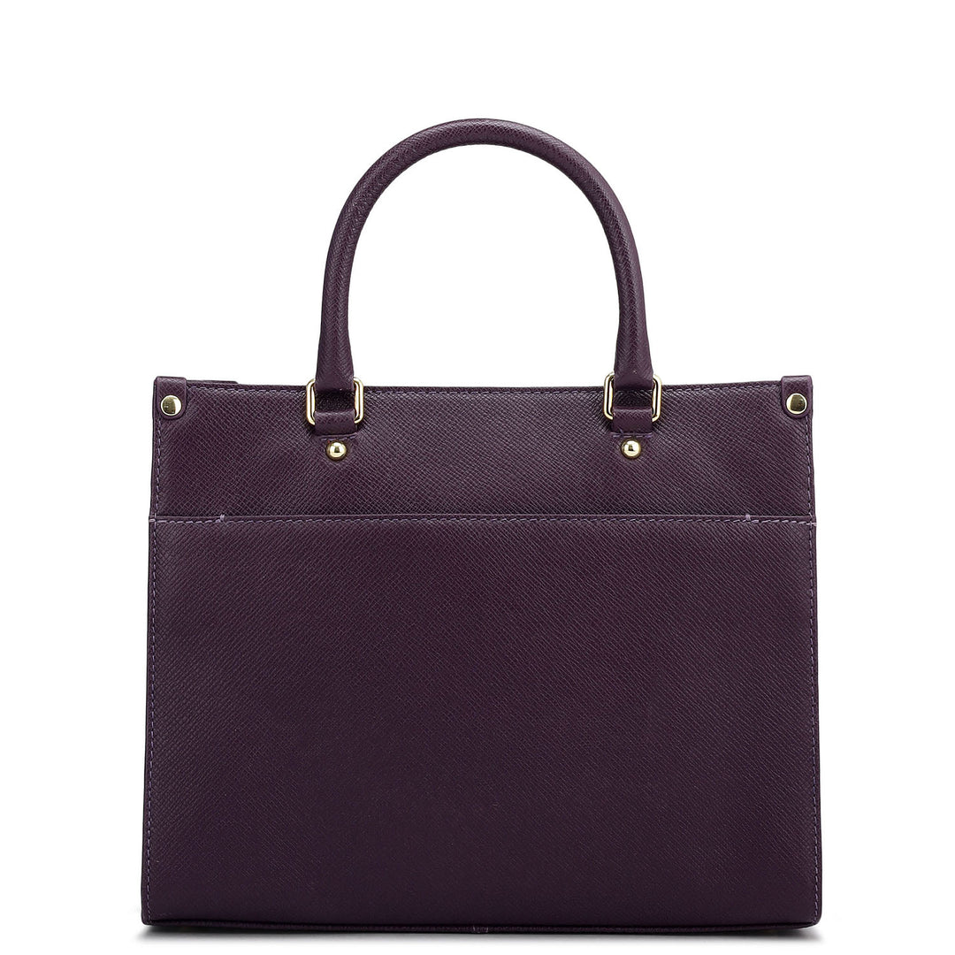 Modern Mosaic Franzy Leather Tote - Grapevine & Frost