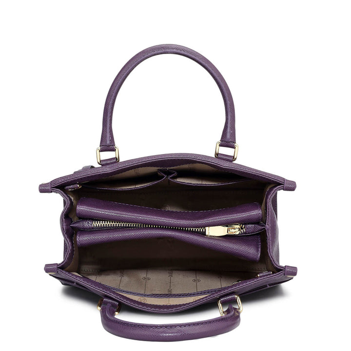 Modern Mosaic Franzy Leather Tote - Grapevine & Frost
