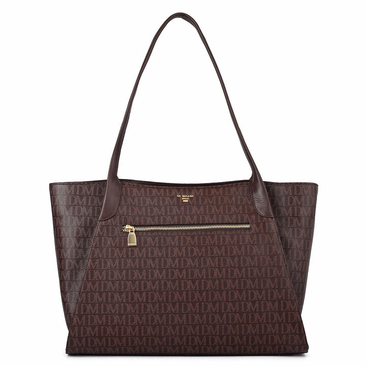 Medium Monogram Leather Tote - Date