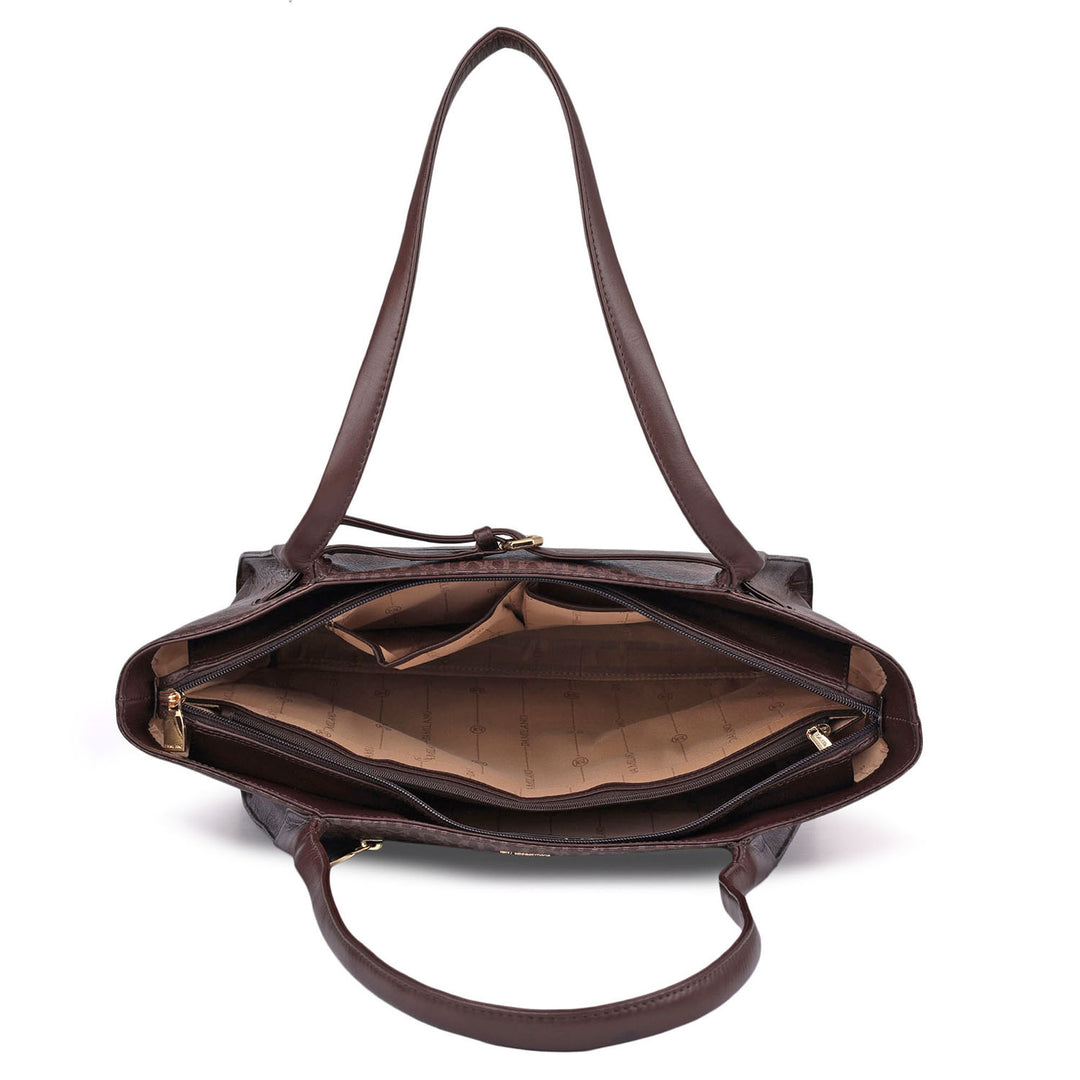 Medium Monogram Leather Tote - Date