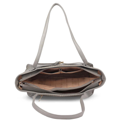 Allure Croco Franzy Leather Satchel - Date
