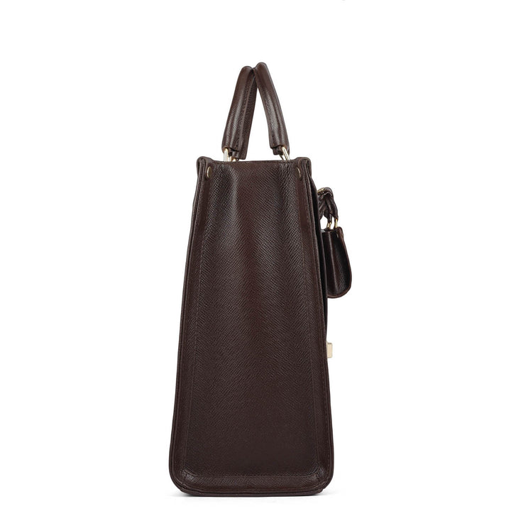 Medium Croco Franzy Leather Book Tote - Date