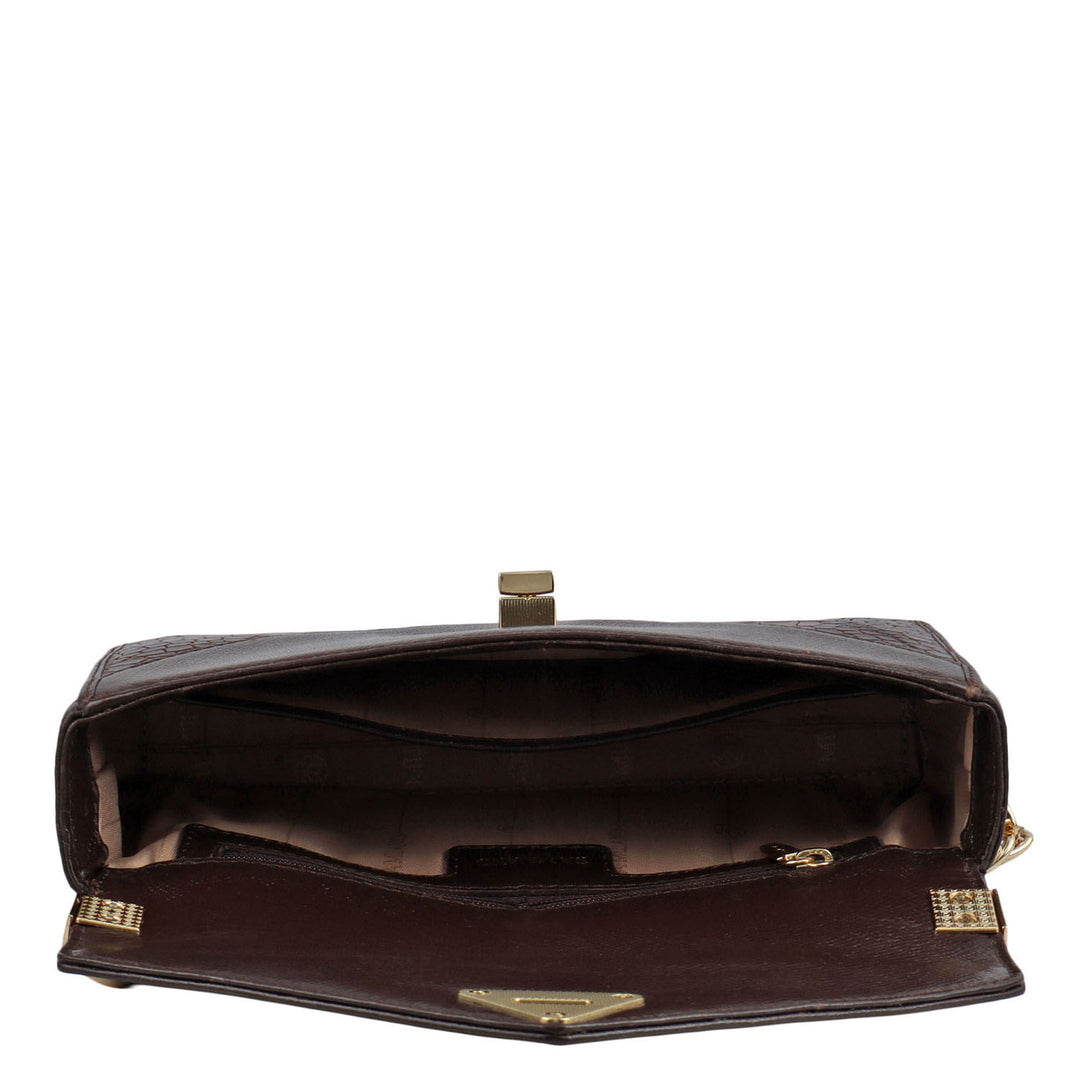 Allure Croco Franzy Leather Baguette - Date