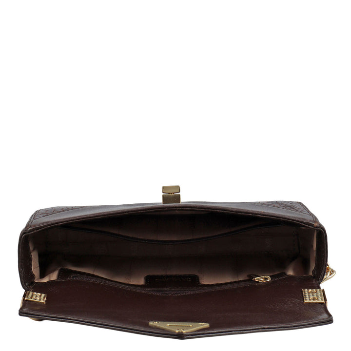 Allure Croco Franzy Leather Baguette - Date