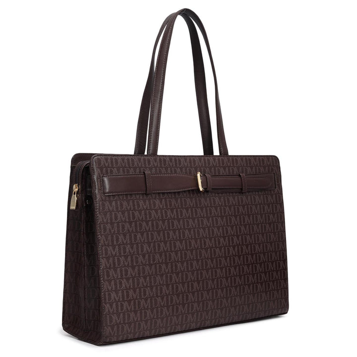 Siena Monogram Leather Shoulder Bag - Date