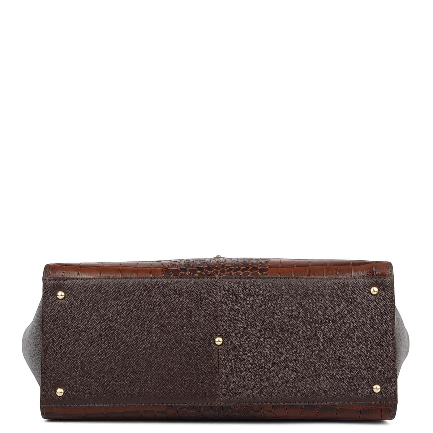 Medium Croco Franzy Leather Tote - Date