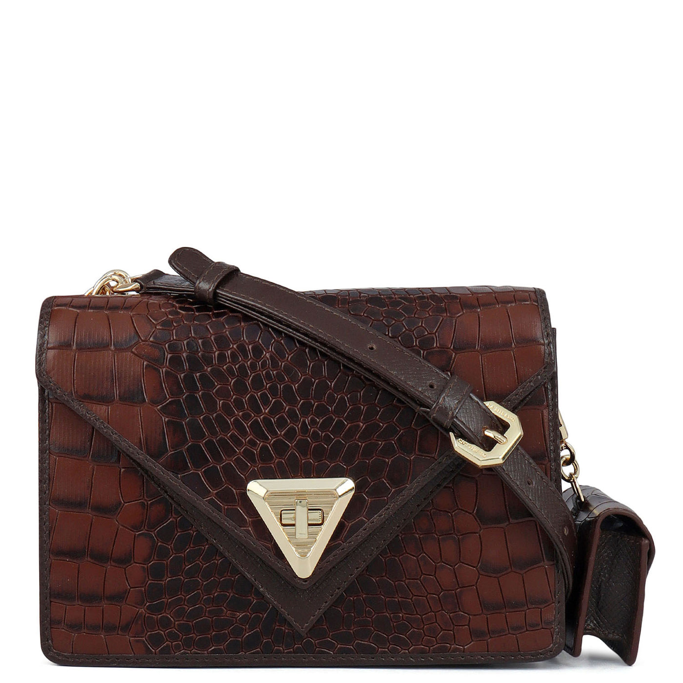 Allure Croco Franzy Leather Sling - Date